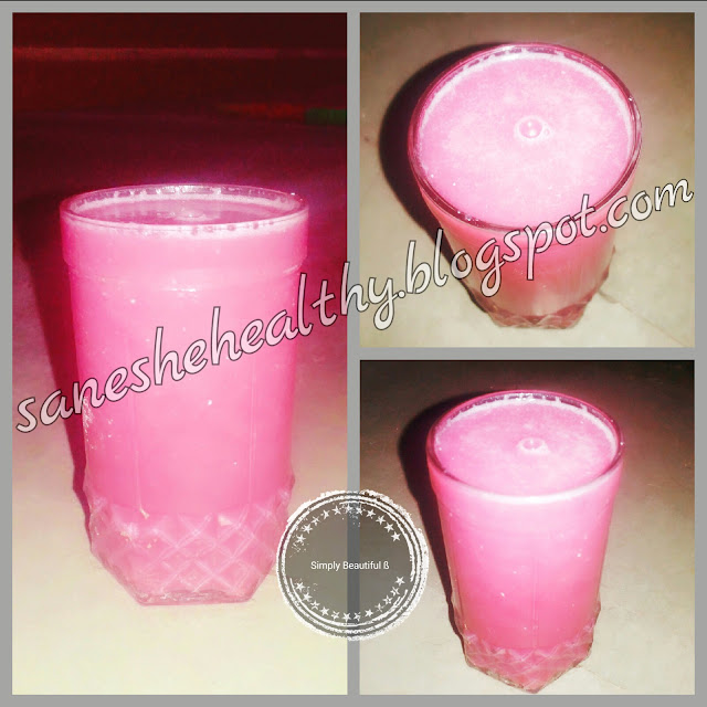 Do not add sugar to this healthy juice at saneshehealthydotblogspotdotcom. Do not add sugar to this juice.