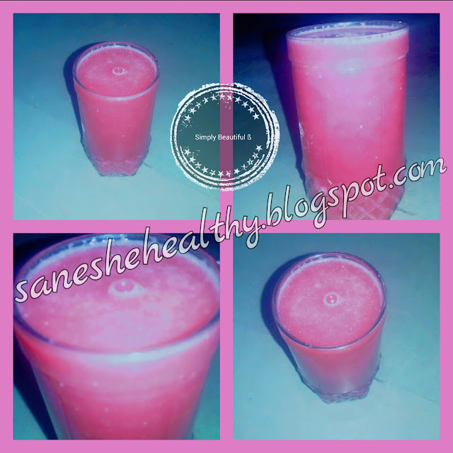 Beautiful color and amazing ingredients of this juice are amazing at saneshehealthydotblogspotdotcom. Juice with beautiful color & amazing ingredients.