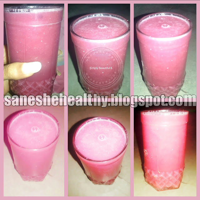 Recipe of exotic, delicious & healthy juice at saneshehealthydotblogspotdotcom. Exotic,delicious & healthy juice recipe.